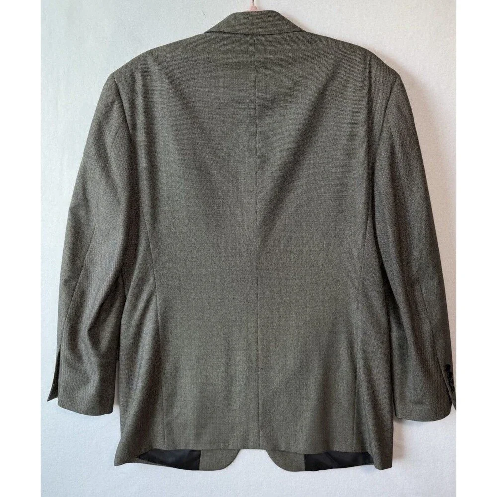 Brooks Brothers Blazer Sport Coat Men's Size 40R‎ Houndstooth Brown Tan